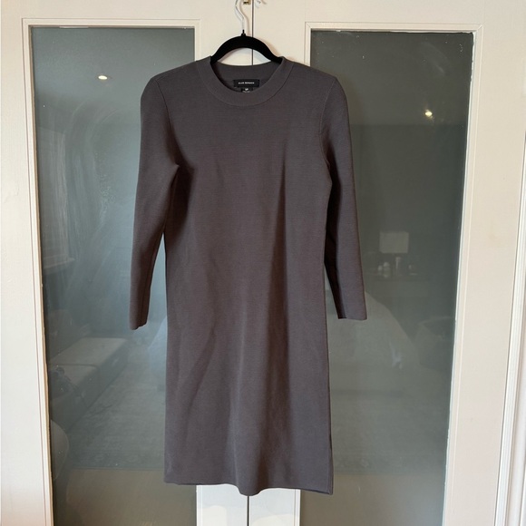 Chic Charcoal Long Sleeve Dress - Picture 1 of 3